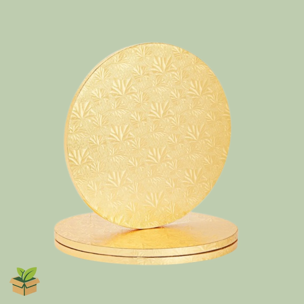 18 Inch Gold Embossed Cake Drum Board | Heavy Duty