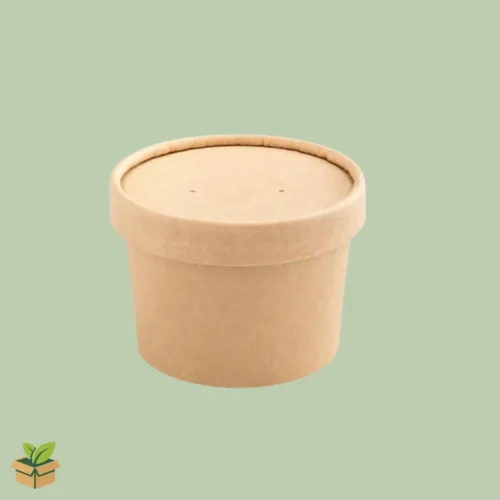 250ml Kraft Bowl With Lid – Small Food‑Grade Paper Container