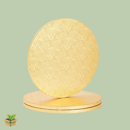 6 Inch Gold Embossed Cake Drum Board | Heavy Duty