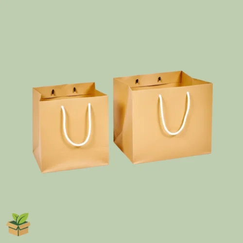 8×8×8 inch Kraft Paper Bag for 7" Cake Boxes with Rope Handles