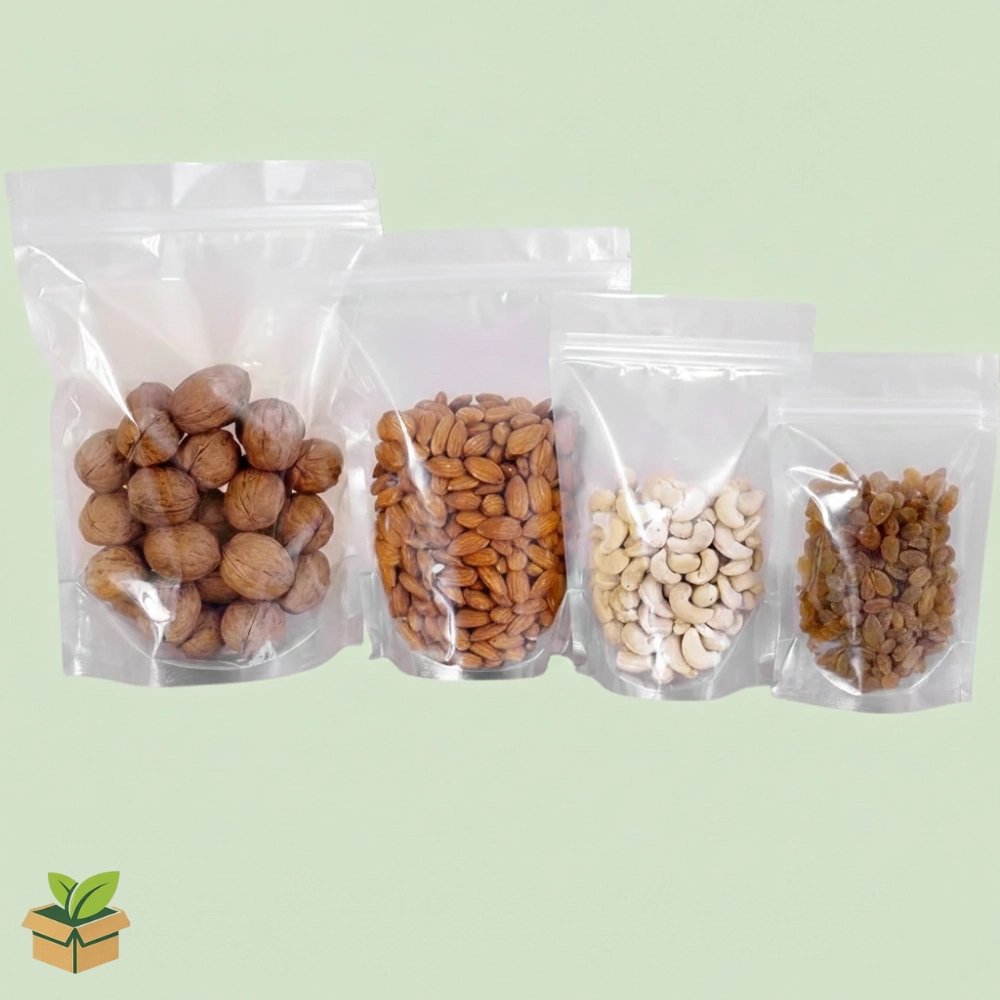 Clear Zipper Stand‑Up Pouch Bags (Local Production)