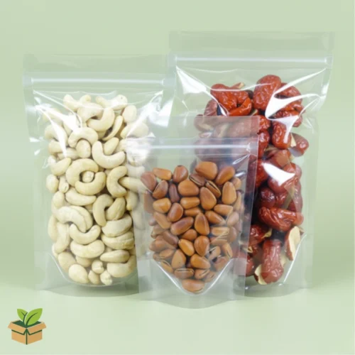 Clear Zipper Standup Pouch Bag (Imported) | Food‑Safe Display