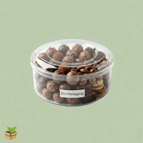 Crystal Bowl Round 1000gm – Clear Dome Lid Snack Container