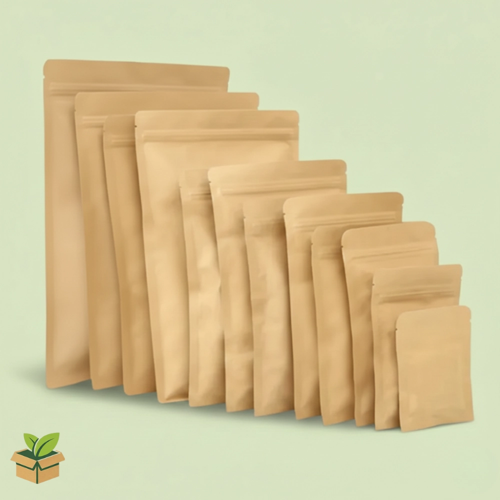 Kraft Paper with Aluminum Lamination Pouch (13×21 cm)