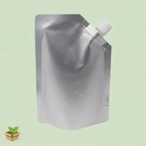 Plain Aluminum Stand‑Up Spout Pouch 500 ml (13×20 cm)