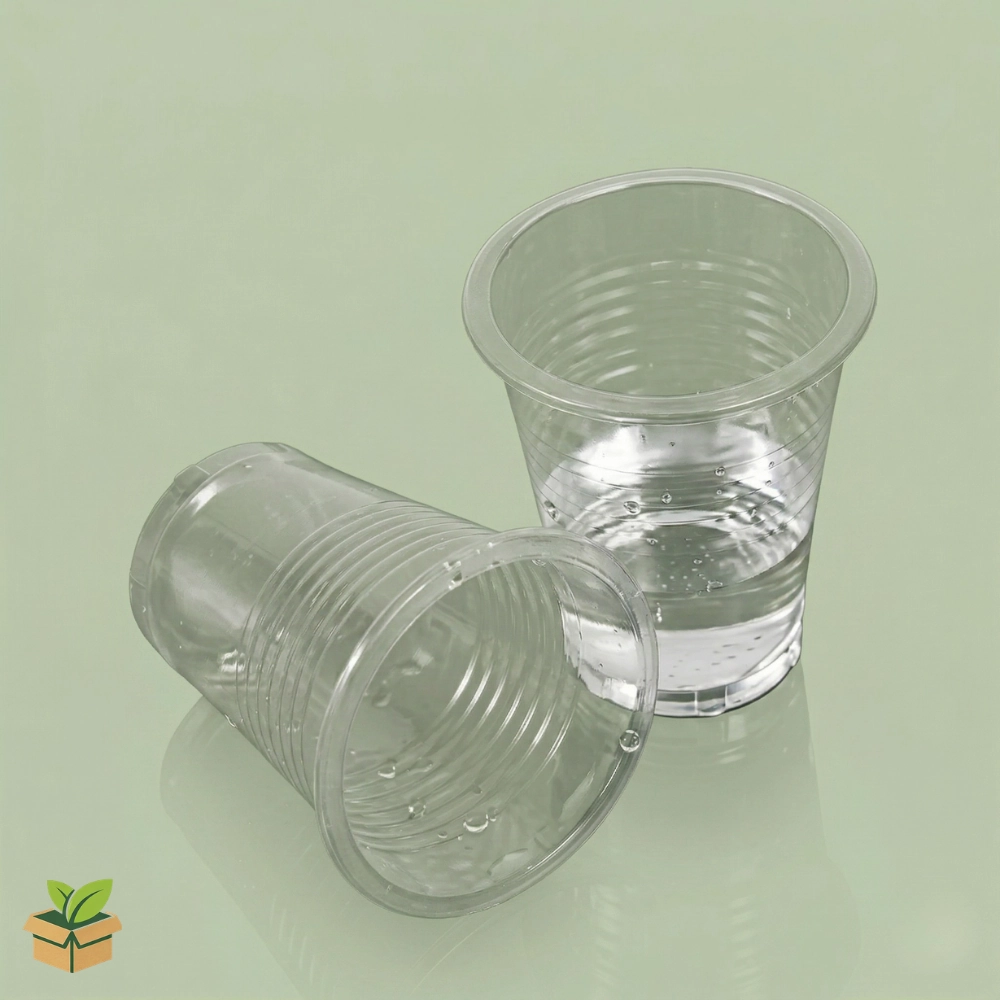 Zam Zam Glass Disposable Clear Plastic Water Cups - Premium Quality