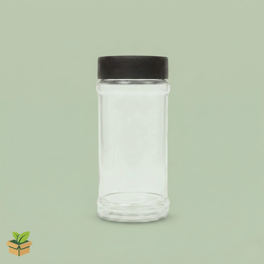Round Plastic Jar 1000ml with Screw Lid