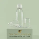 Zam Zam water packaging – food-grade bottle and disposable cups