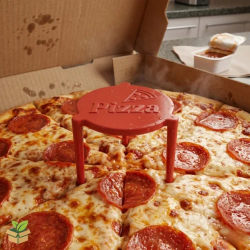 Pizza Table Saver — Disposable Box Lid Support Stand — EcoPackaging.pk