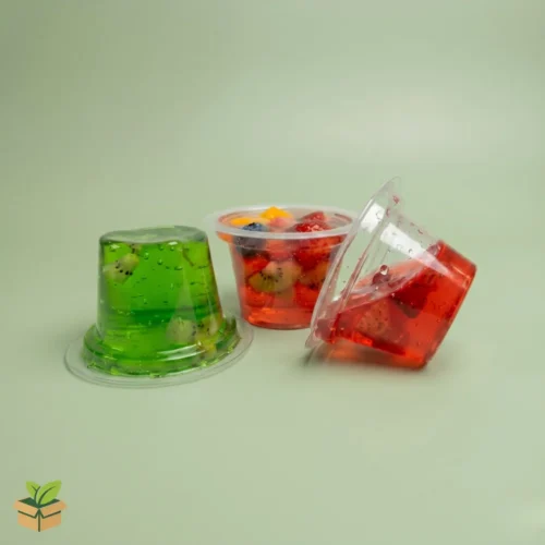 Choc Dip Jelly Cup — Clear Disposable Dessert Cup with Lid — EcoPackaging.pk