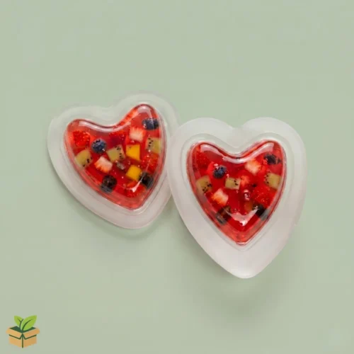 Heart Jelly Cup — Clear Disposable Heart-Shaped Dessert Cup — EcoPackaging.pk