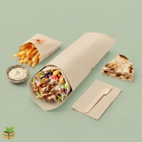 Shawarma Packaging Wrap – Paper Sleeve